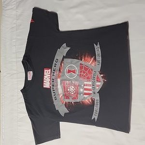 Boy Size M Disney Cruise Line Marvel Super Hero Academy Short Sleeve Shirt